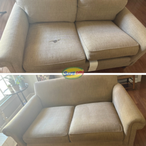 Before and After Upholstery Cleaning