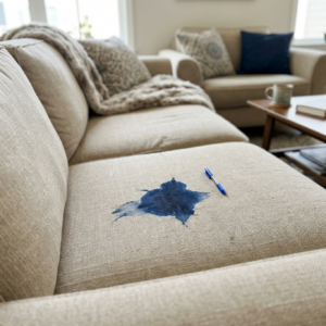 ink stain on couch